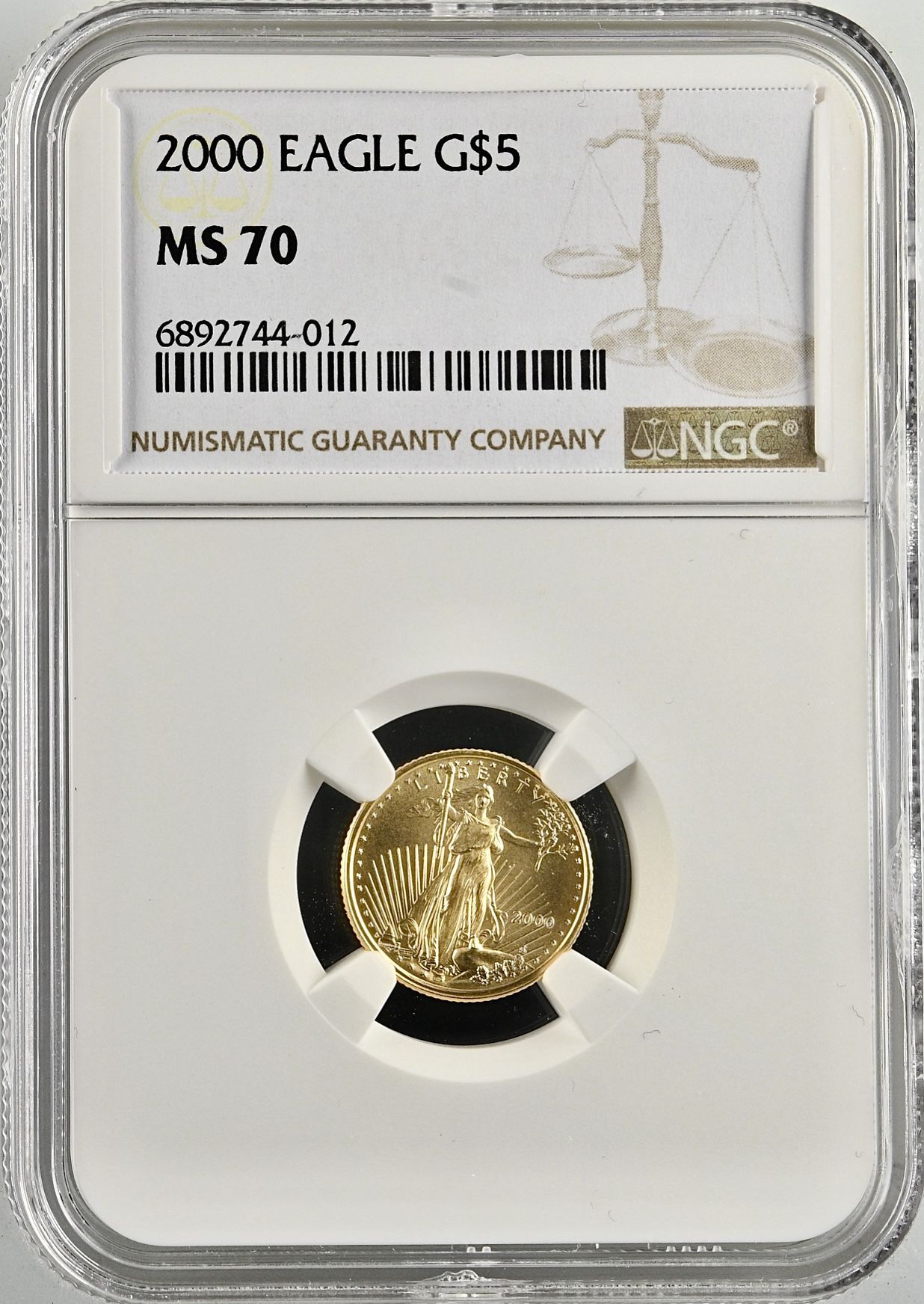 2000 $5 Gold American Eagle 1/10oz