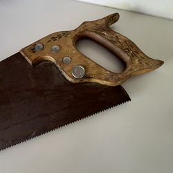 Vintage Ornate Saw - Rustic Decor