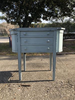 Martha Washington Repurposed Antique Sewing Table Or Accent Piece