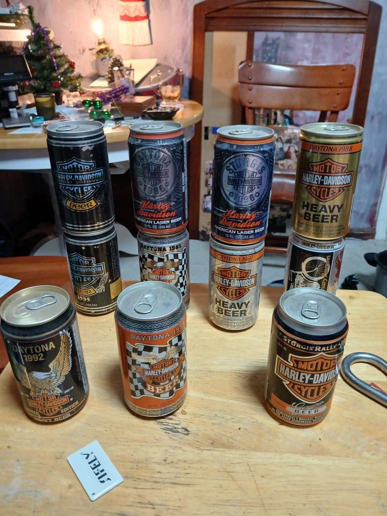 Harley Davidson Beer Cans