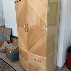 Italian Wood Armoire 
