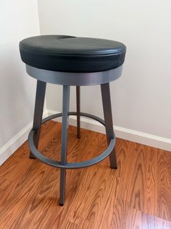 4 Backless Swivel Bar Stool Metal Frame
