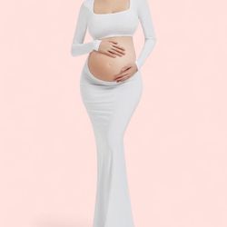 White Maternity dress