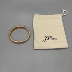 J.CREW Rose Gold Tone Hinged Stackable Bangle Bracelet