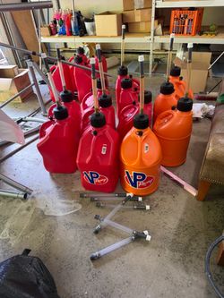VP Racing Fuel Storage Jugs with Hoses