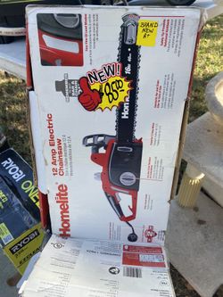 New Homelite 16 Inch Chainsaw Corded Electric Sale $75