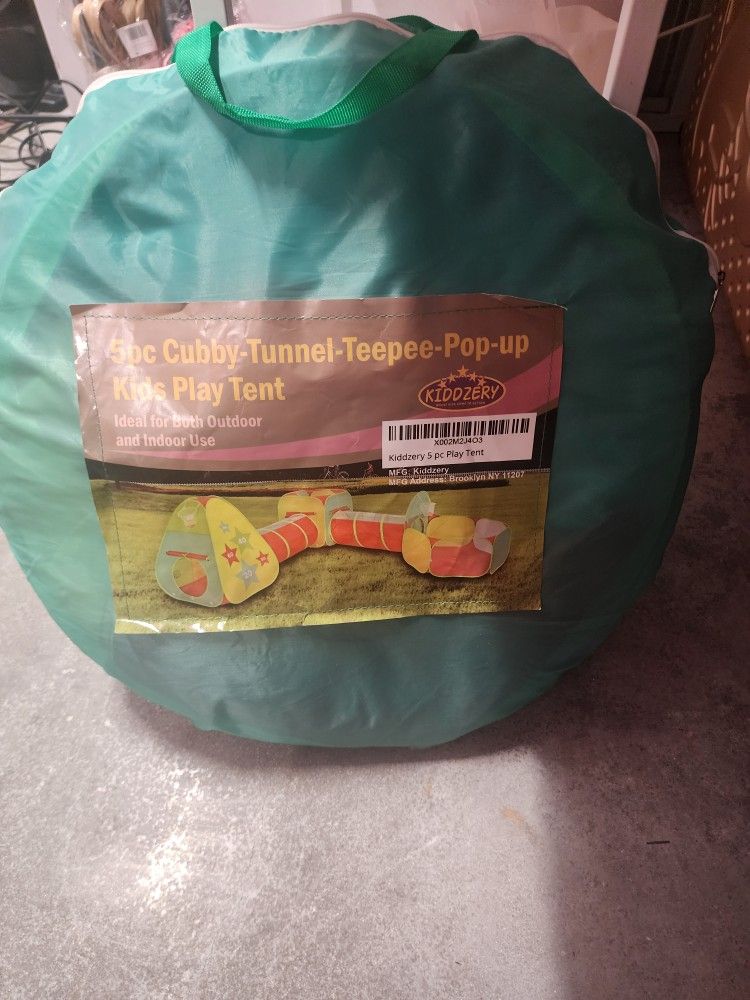 5pc Kids Play Tent for Toddlers with Ball Pit, Crawl Tunnel, Indoor & Outdoor Playhouse, Jungle Gym, Toys for Boys & Girls, Includes Dart Balls, Teepe