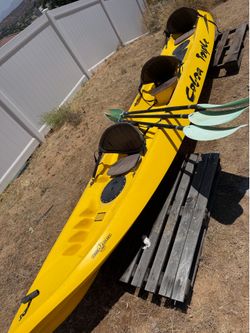 Awesome 3 person Cobra Triple Kayak 🛶 with paddles!!!