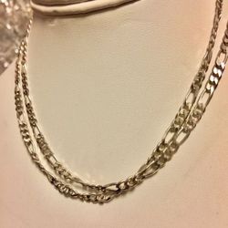 Chain 30” Figaro Link Neckless Silver 925 $85