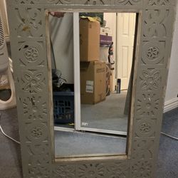 Carved Lace Mirror 