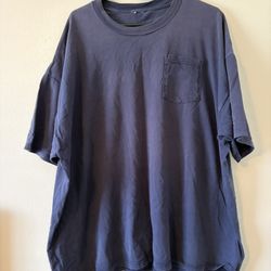Men’s Blue Jerzee Tee With Minor Stain