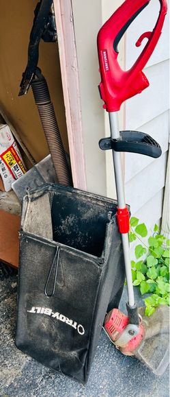 Weed Eater and Bag to lawnmower