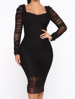 Large Fashion Nova Dress (Black)