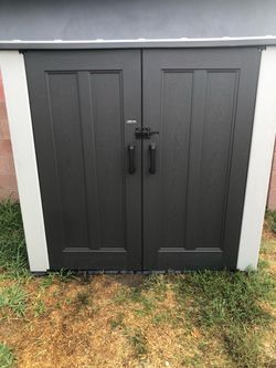 Lifetime storage shed
