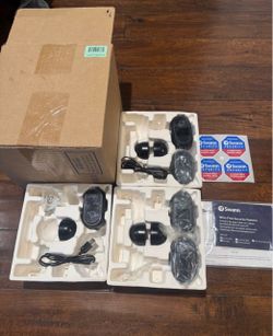 5 swann Wifi wireless rechargeable  security caneras Swann Wire-Free 1080p Security Cameras – 5 Pack (Black) – Model SOWIFI-CAMBPK5-GL / SWIFI-CAM Com