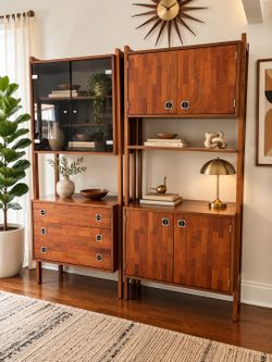 Mid-Century Free Standing Wall Unit by Ello