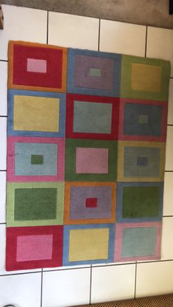 Multi-colored rug