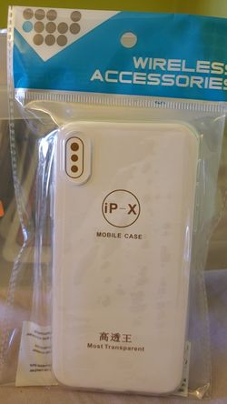 Iphone X Clear Rubber Case