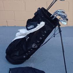 Callaway Big Bertha 2004 Iron Set 4-W LH Uniflex Steel Wilson Pro Staff 1-5, LW