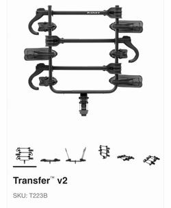 Kuat V2 3 Bike Trailer Hitch Bike Rack Mount