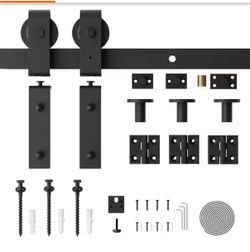 ❤️‍🔥 R4) 60” Bi-Folding Barn Door Hardware Kit