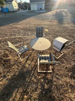 Table and chairs