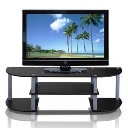 Turn-S-Tube Wide TV Entertainment Center, Black/Grey, Tv Stand, New in Box