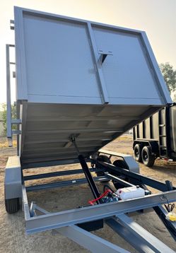 💠Brand New 12ft Long Diamond Walls Hydraulic Dump Trailer with Tarp 👍🏻
