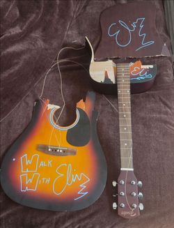 Signed smashed guitar by WWE/TNA star Elijah(Elias)