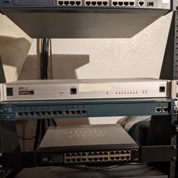 Small Biz. Networking Equipment + Rack, Switches, RPC-3