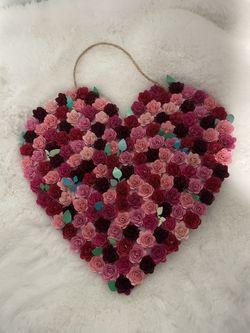 Paper Flower Heart, Home Decor, Personal Gift 