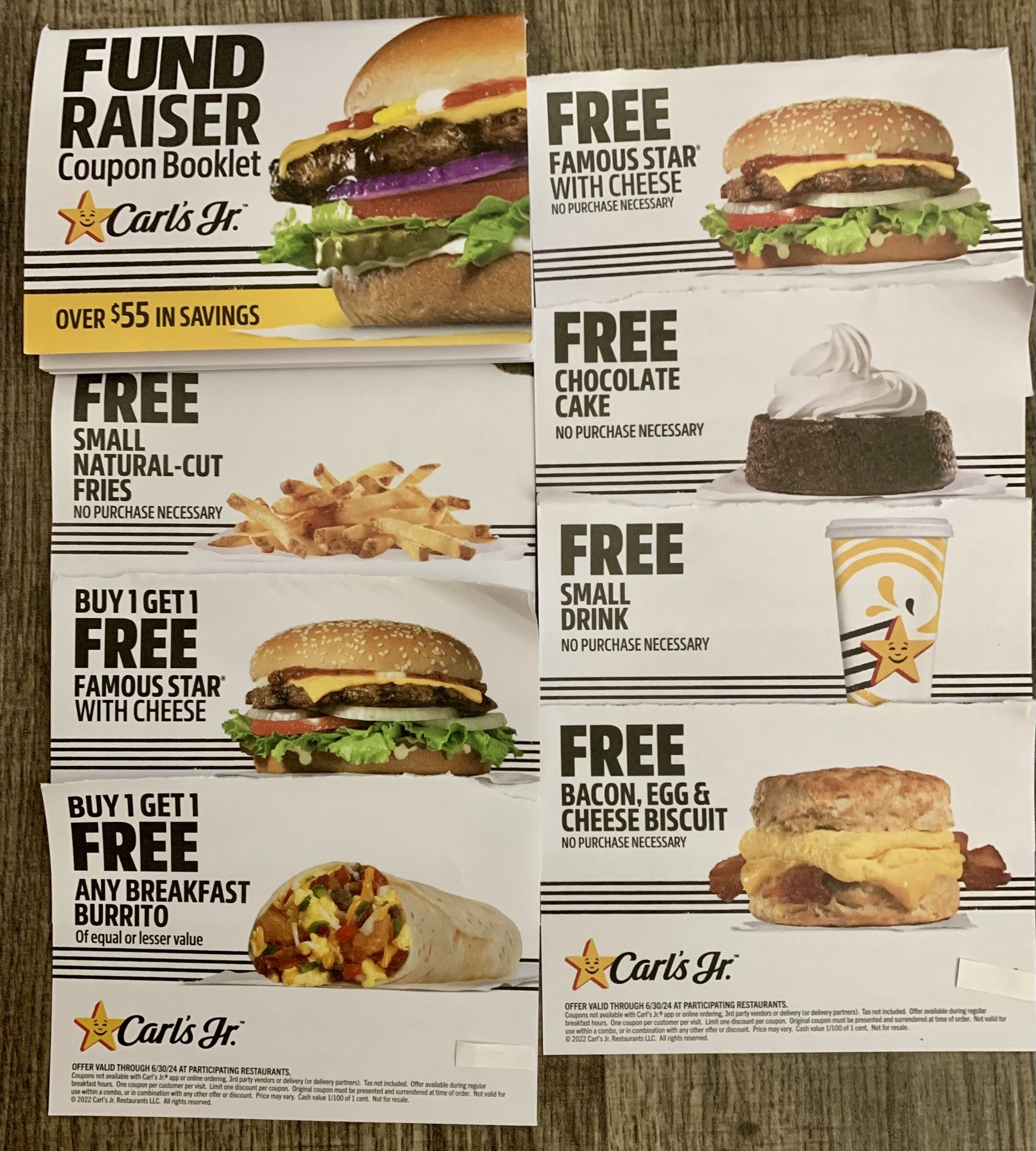 CARL’s Jr. . Coupon Books