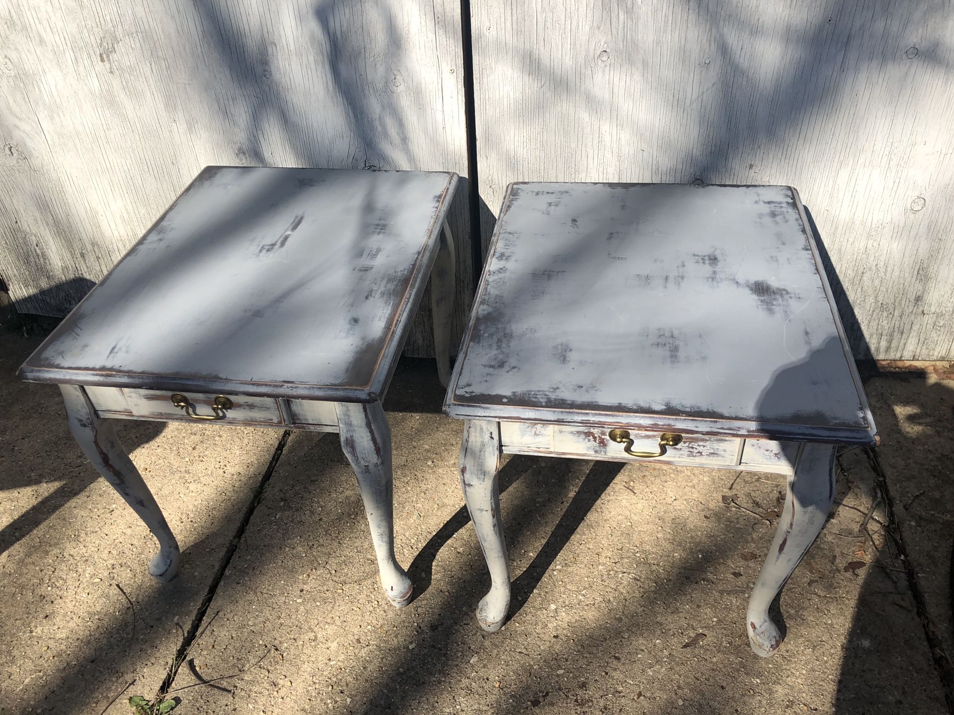 Blu/Gray End Tables