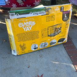 EVERY YAY Happy Place Two Door Dog Crate 