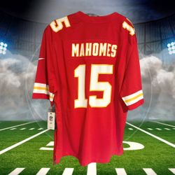 Brand New Patrick Mahomes Kansas City Chiefs Nike Super Bowl LIX Game Jersey Large