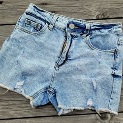 Justice Girls Mini Mom Jean Shorts