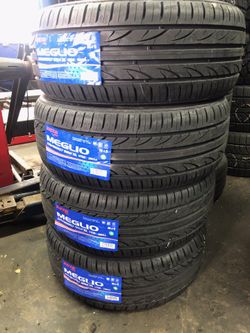 225/50R17 Zeta 50K miles new tires $450 installation balance and alignment included