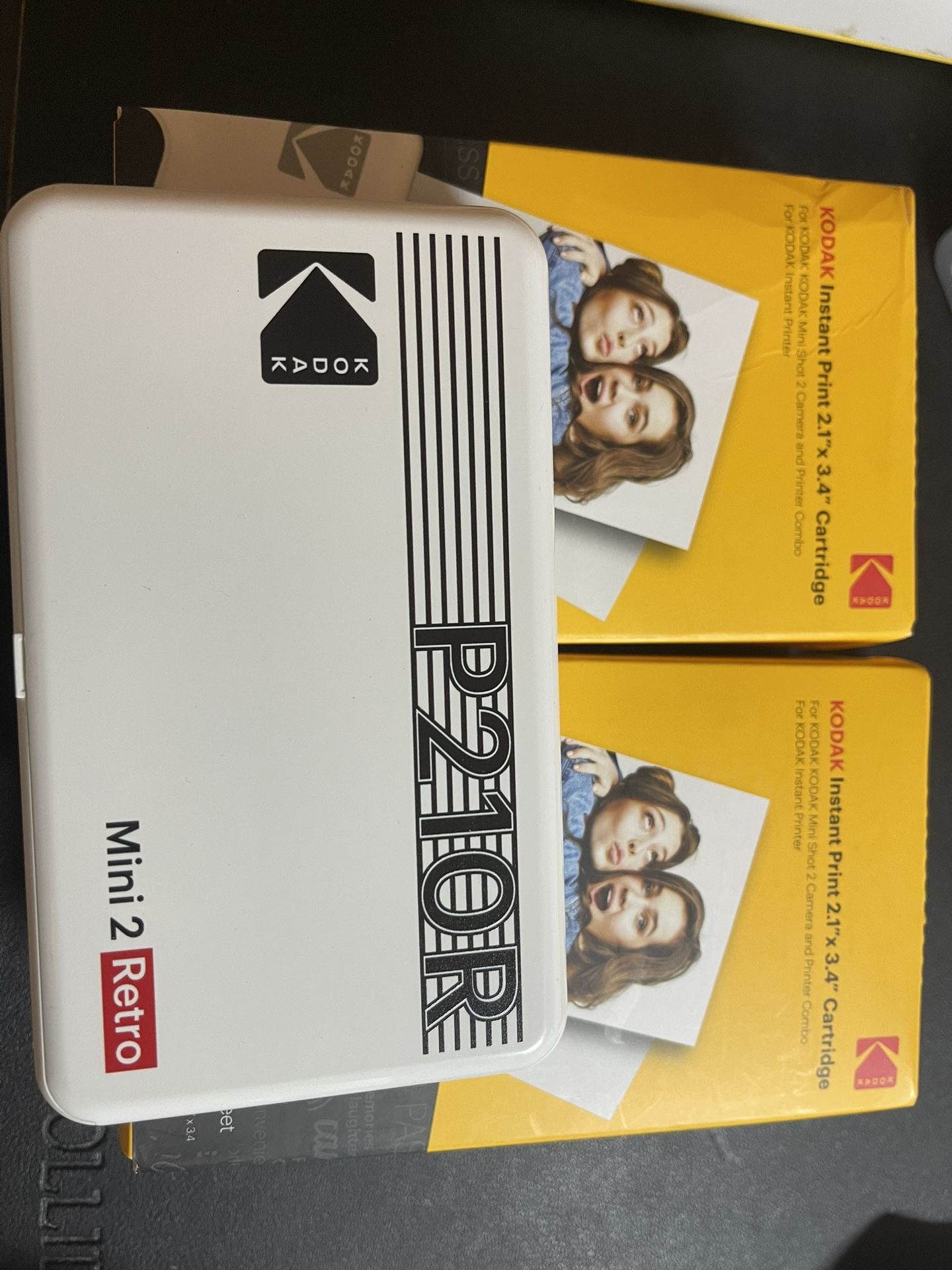 KODAK Mini 2 Retro 4PASS Portable Photo Printer (2.1x3.4 inches) + 68 Sheets Bundle