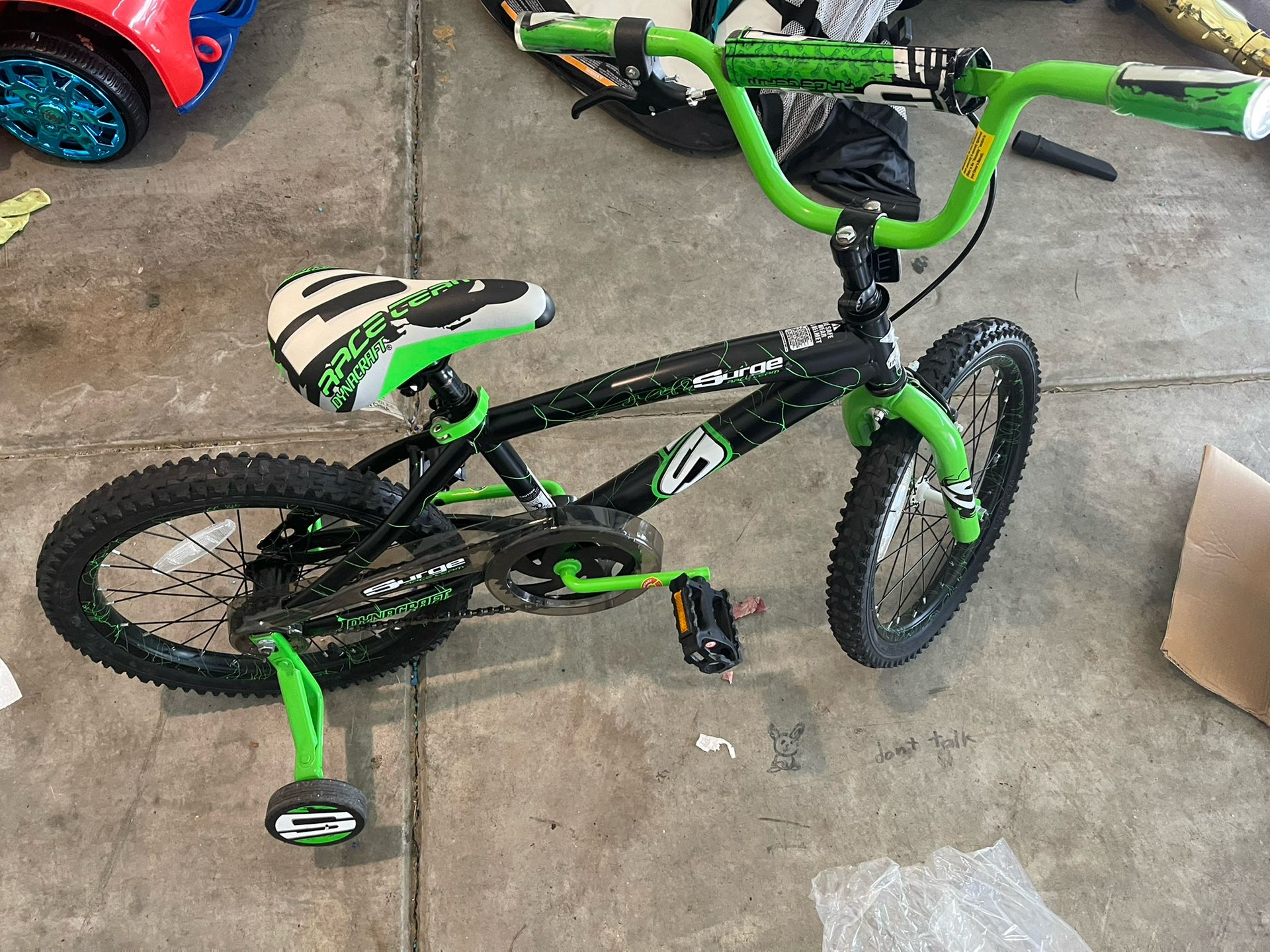 Green Bike For Kids