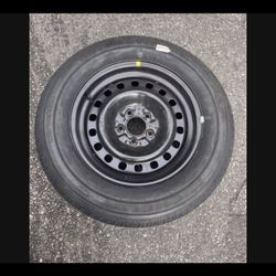 1 — 225/60r16 5x114.3 5x4.5 Stock Lincoln Town Car Acura RSX TSX Tl Civic Accord  Camry Crv Wheel Rim Good 80% Treads Tire!!!