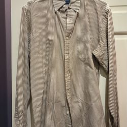American Living Men's Long-Sleeve Button-Down Shirt, medium
