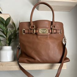 MICHAEL Michael Kors Brown Leather East West Hamilton Bag 