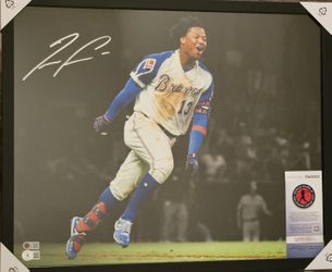 Ronald Acuna Jr Autographed 16x20 MVP USA Sports Coa And BECKETT 