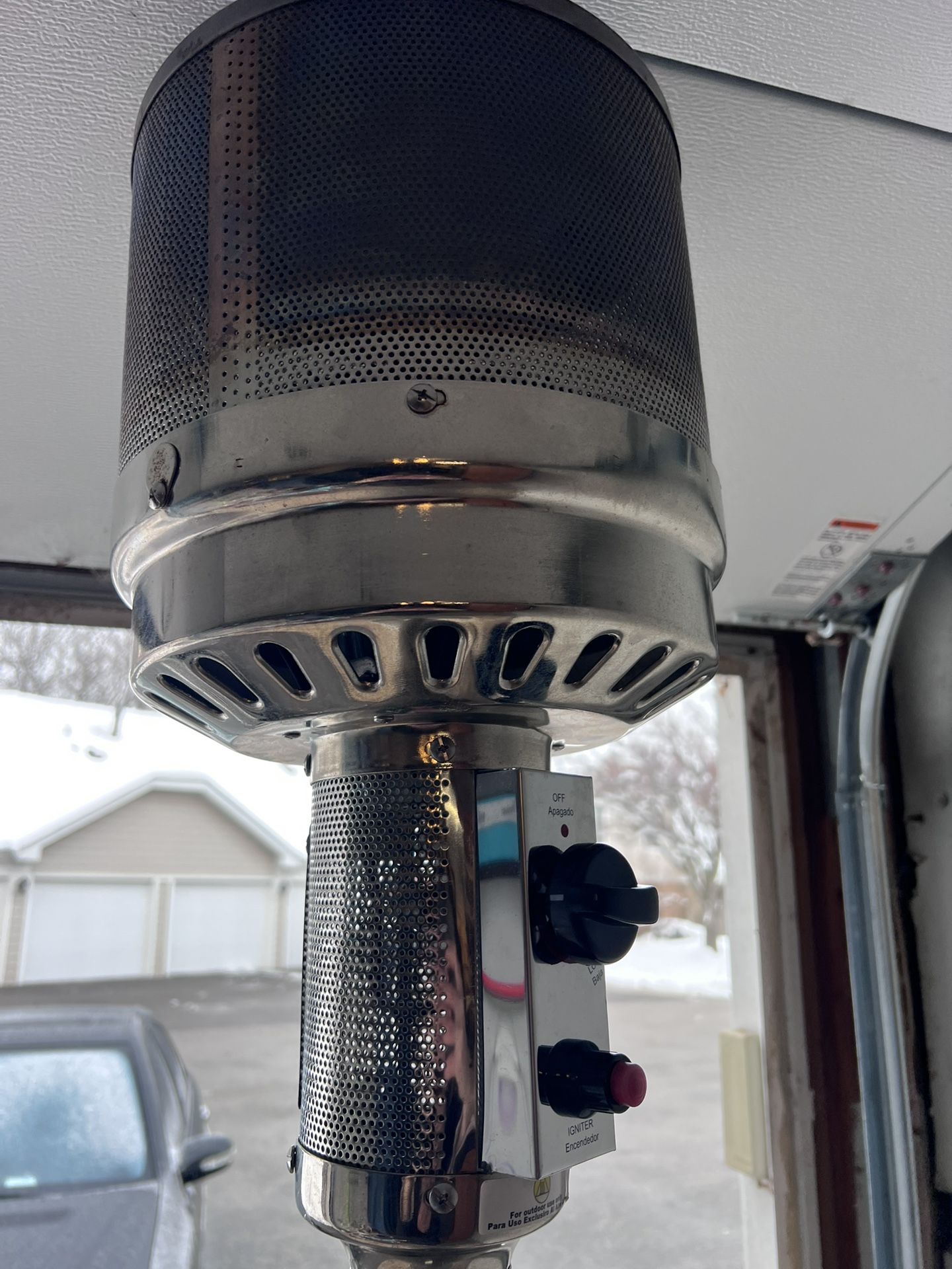 freestanding propane gas patio heater