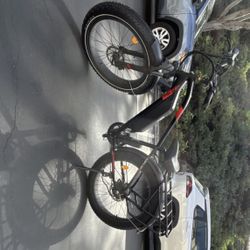 Ariel Rider KEPLER E-Cargo Bike 20" Fat Tires Black/Red LCD Display Rear Rack Fenders