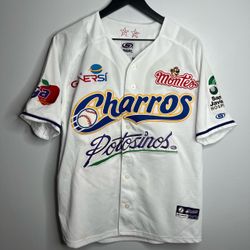 Charros De Jalisco Baseball Jersey Mens Small White El Siglo LMB Beisbol