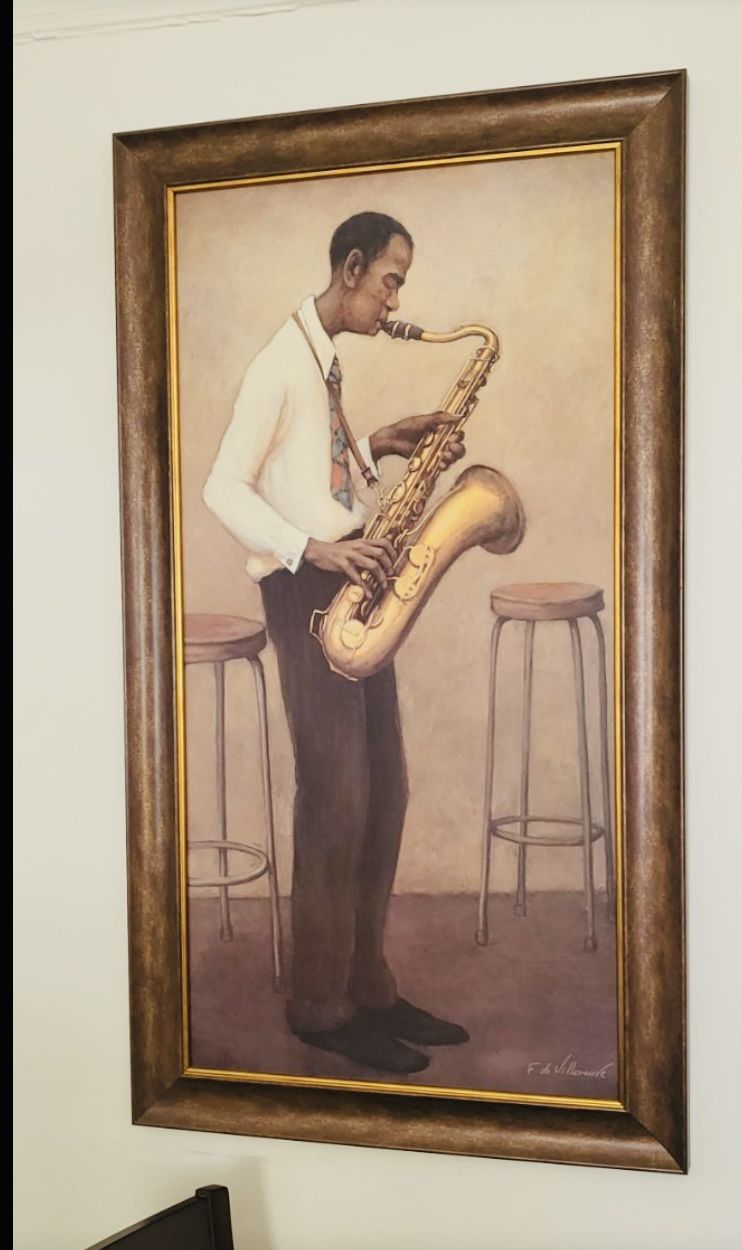 Men with a Cello and with a Trumpet