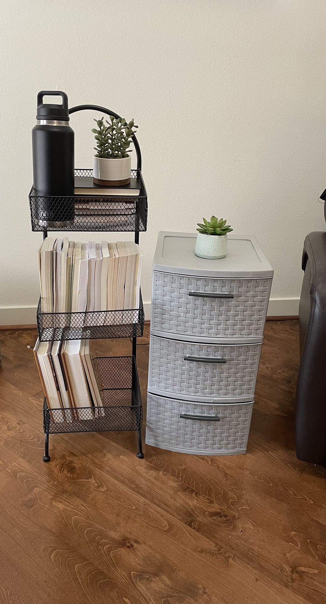 3-Drawer Storage & Bookshelf