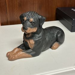 Vintage Homco Rottweiler Dog sculpture