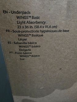 WINGS Basic Underpads Light Absorbency 23x36